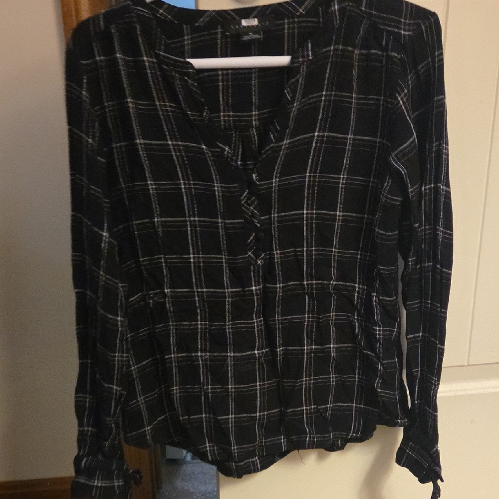 Sanctuary Plaid Pullover Top